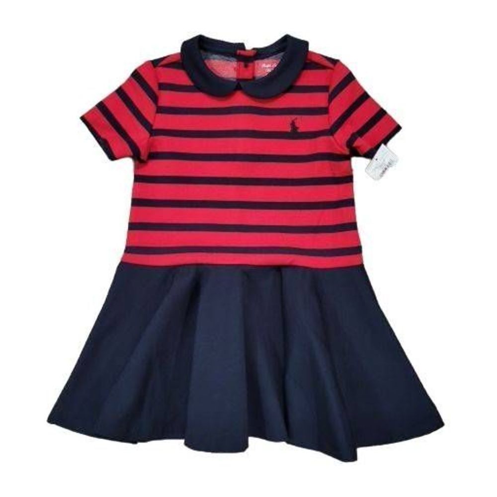 Ralph Lauren Roma Ponte Stripe Dress w/ Bloomers 18 mos - Picture 6 of 7